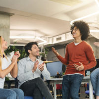 Pause avec collègues