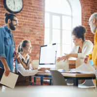 Discussion au travail