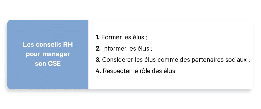 CSE : les conseils