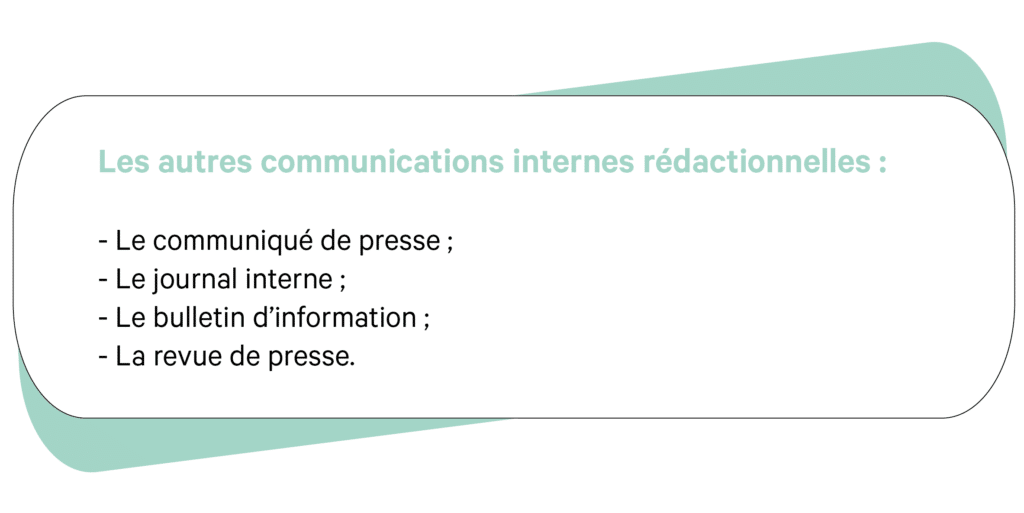 Les supports de communication interne