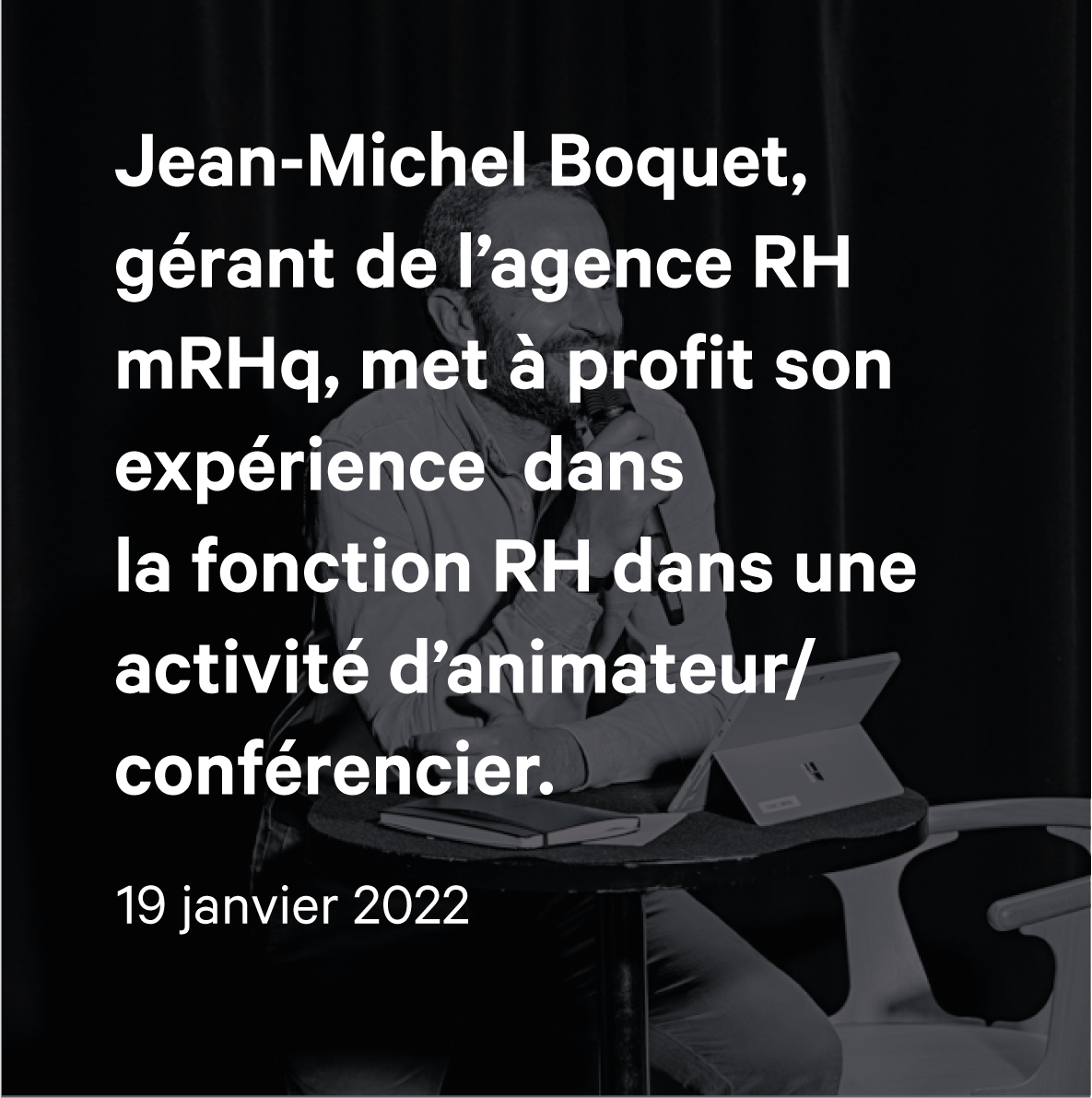 Jean-Michel Boquet - animateur et conférencier RH